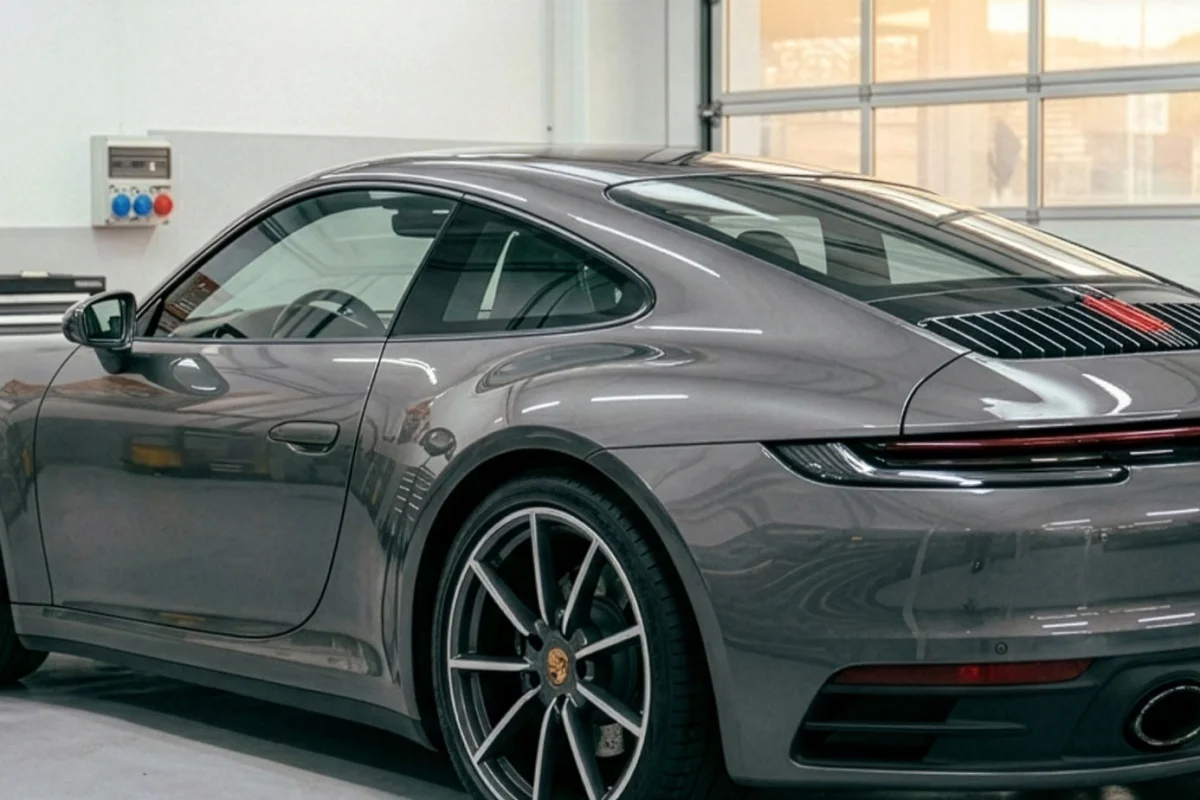 Dopo: Sostituzione Cristallo Porsche 911